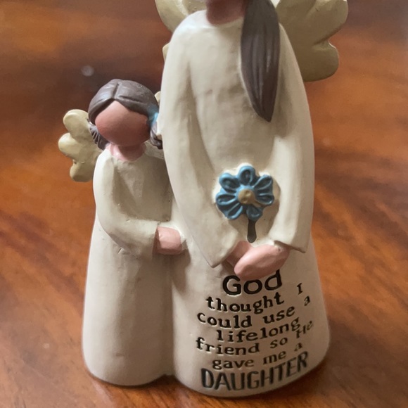 Blossom Bucket mom & daughter angels decor - Picture 4 of 4